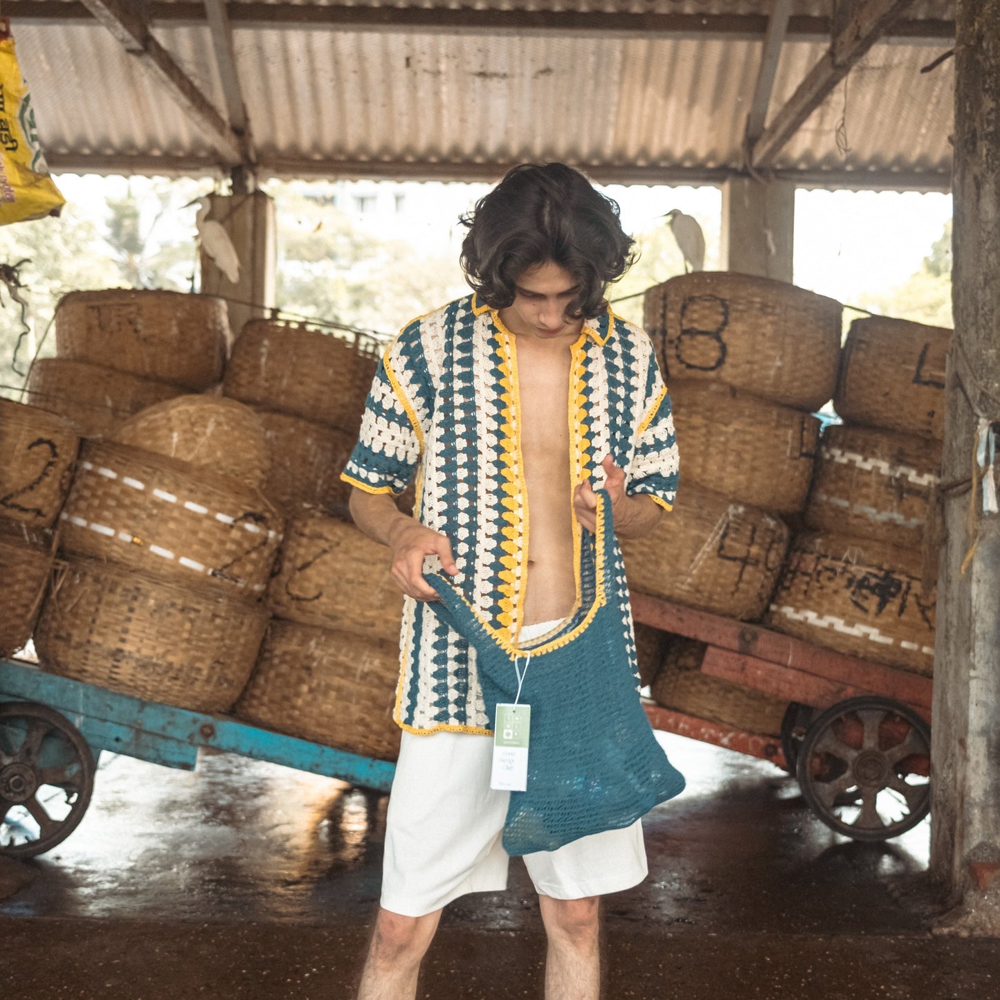 Monsoon Crochet Shirt