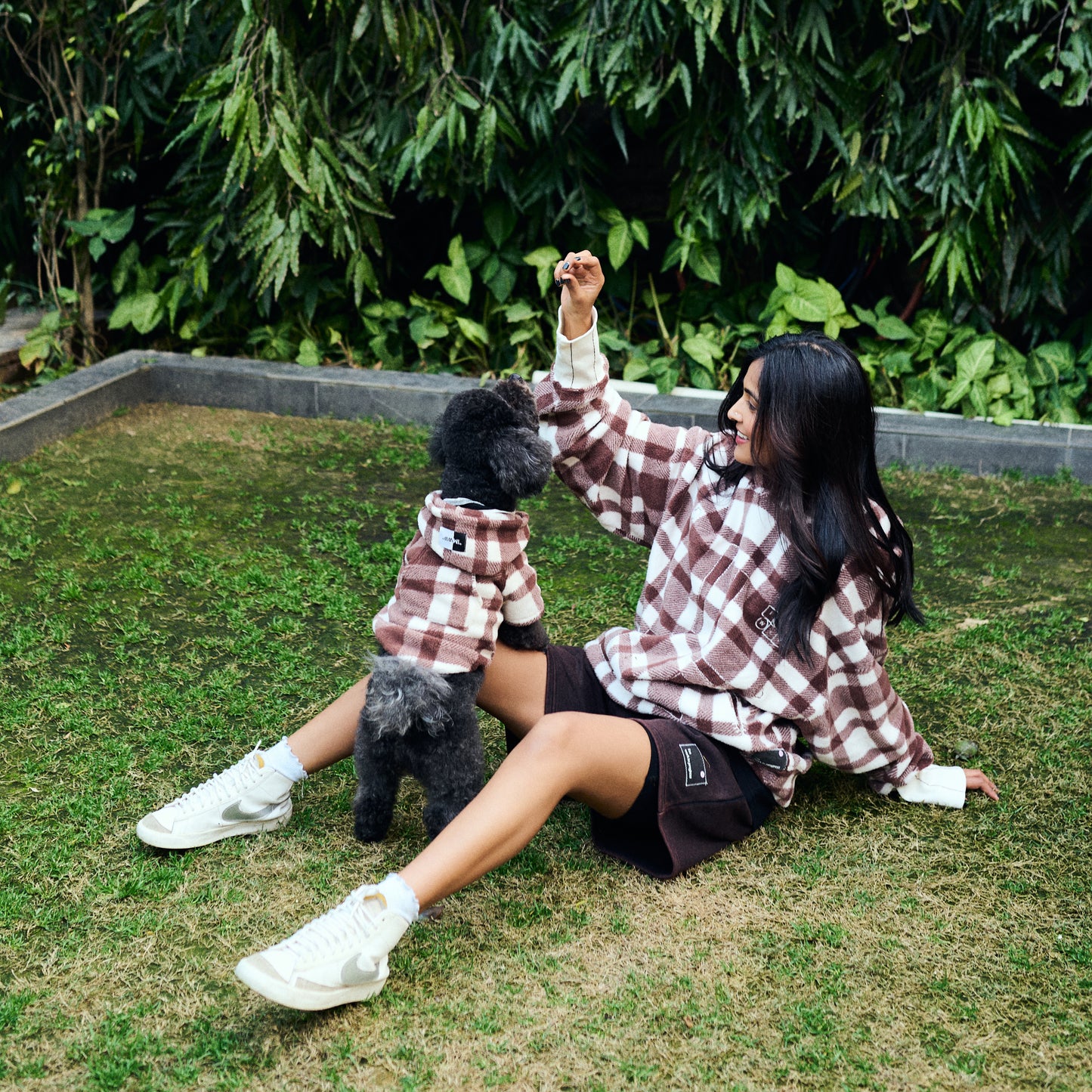 Puppy Check Hoodie