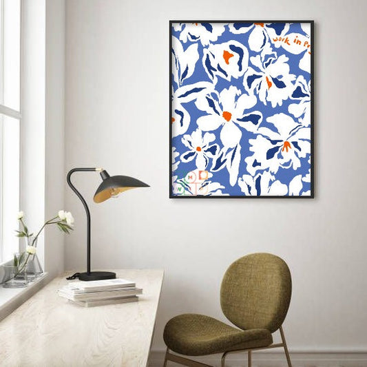 Blue Tulip Print