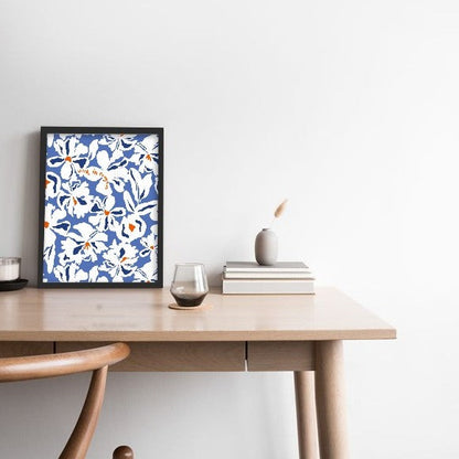 Blue Tulip Print
