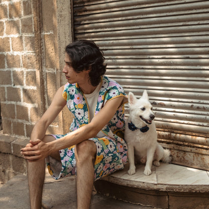 Quilted Printed Vest