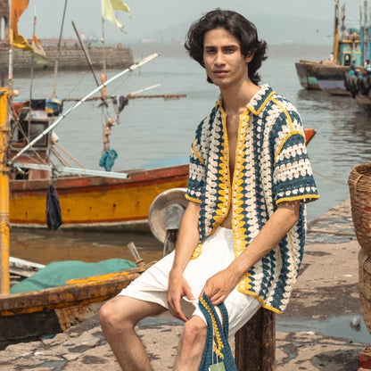 Monsoon Crochet Shirt