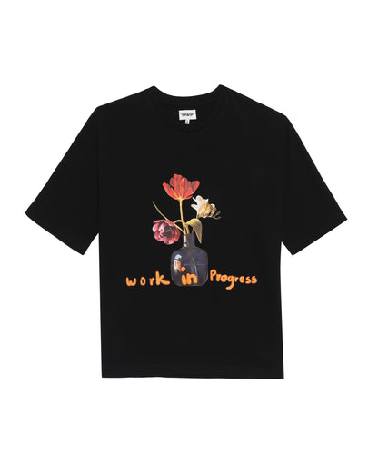 Black Flower T-shirt